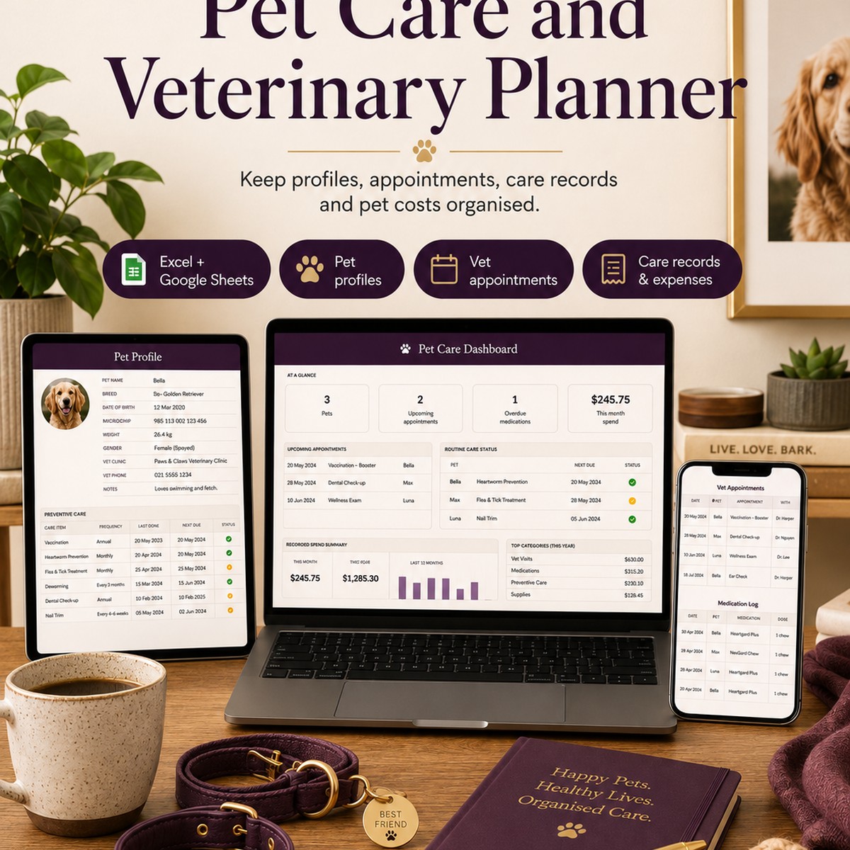Pet Care and Veterinary Planner