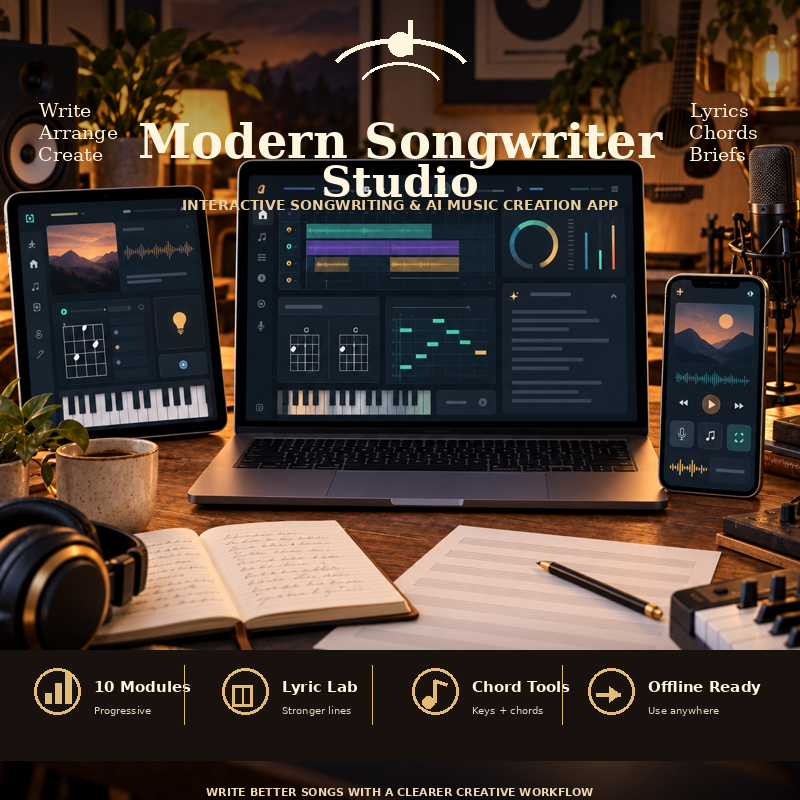 Modern Songwriter Studio interactive app